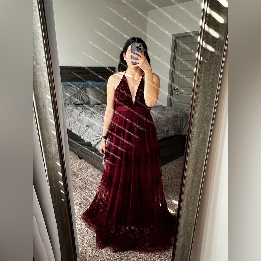 Flocked Velvet Dress